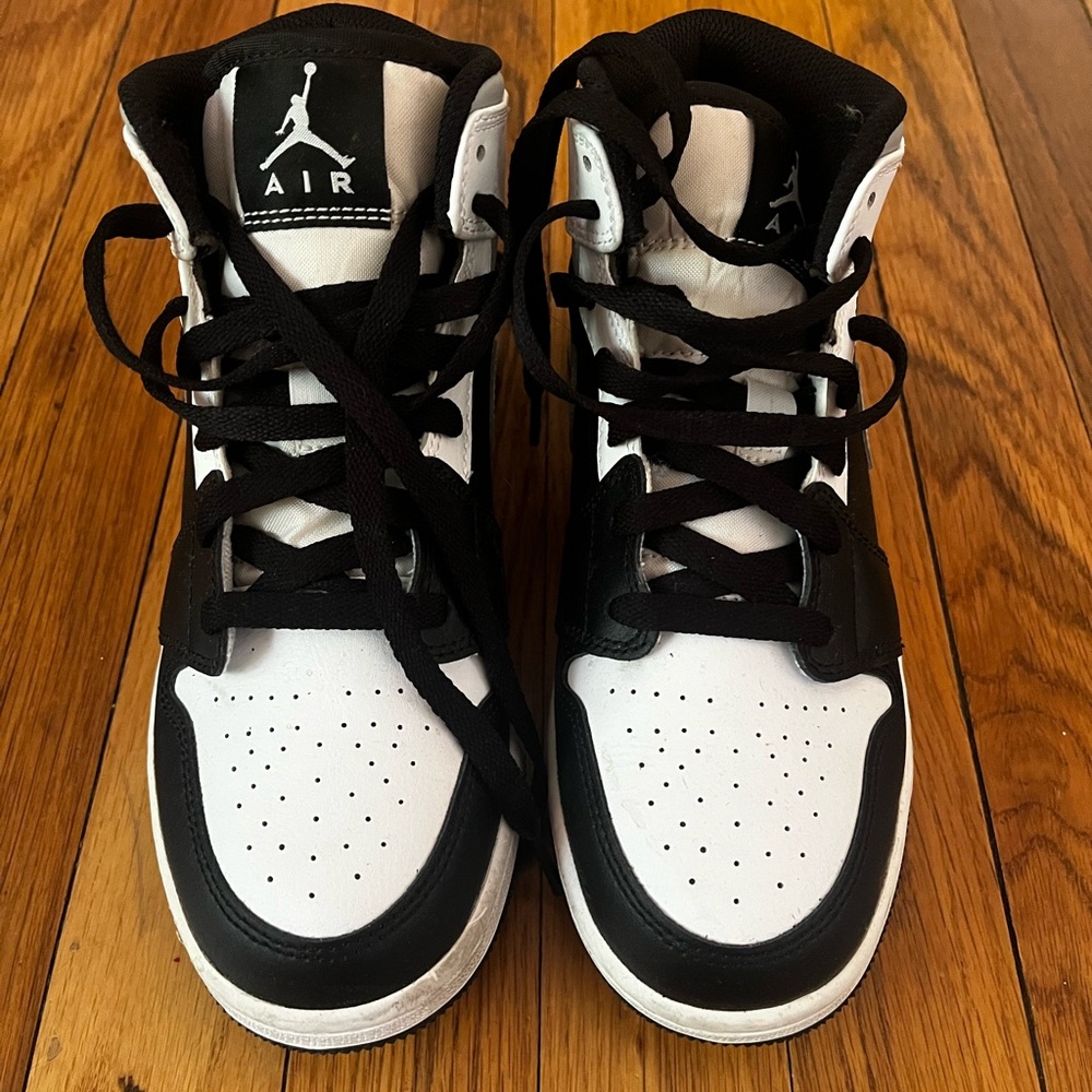 Air Jordan’s black white and gray